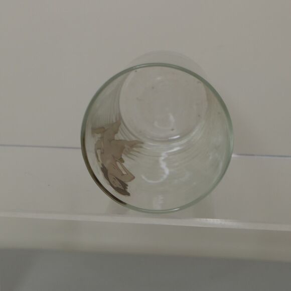 VTG WWII 1940s 50s Peekaboo Pinup Girl Nude Nudie Sip Strip Drinking Glass - Picture 7 of 10